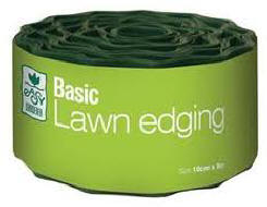 Traditional lawn edge made from plastic